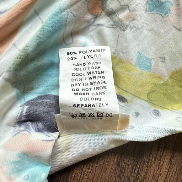 Gottex Vintage 90s One Piece Swimsuit Made in Israel Size 6 - Picture 8 of 8